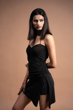 Sleeveless Lycra Halter Dress