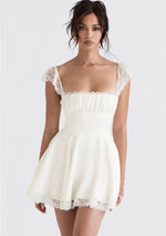 White A line dress