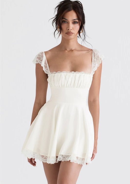 White A line dress