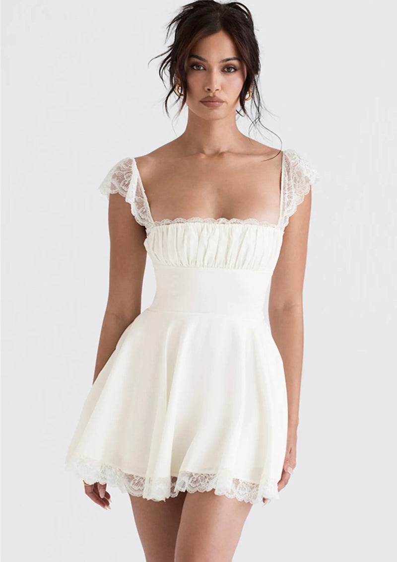 White A line dress