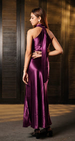 Satin maxi dress